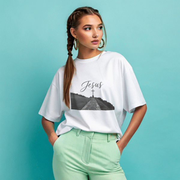Jesus Cross Path T-Shirt – Christian Faith Tee