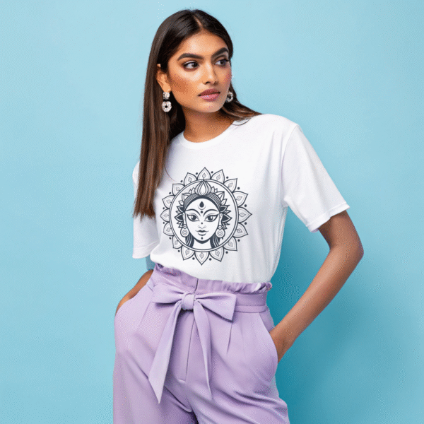 Divine MAA Mandala Line Art Design