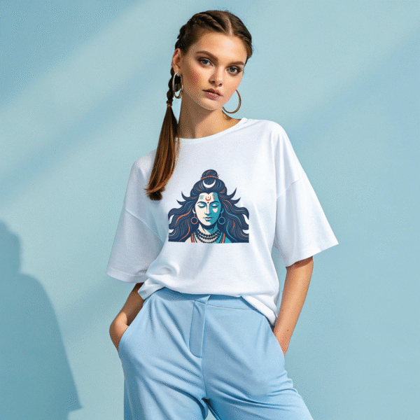 Lord Shiva Vector Art T-Shirt – Divine Energy Tee